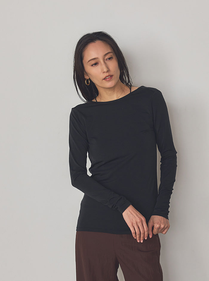 風蘭（ふうらん） Vネック長袖カットソー