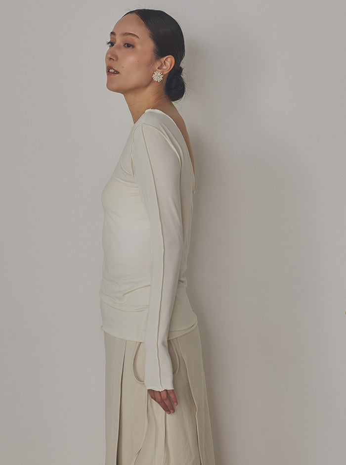 月影（つきかげ） バックオープン ロングスリーブトップス