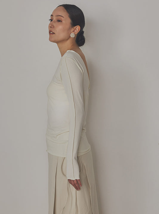 月影（つきかげ） バックオープン ロングスリーブトップス