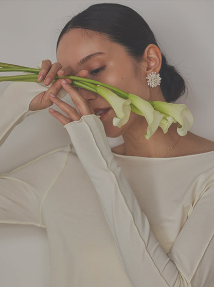 月影（つきかげ） バックオープン ロングスリーブトップス