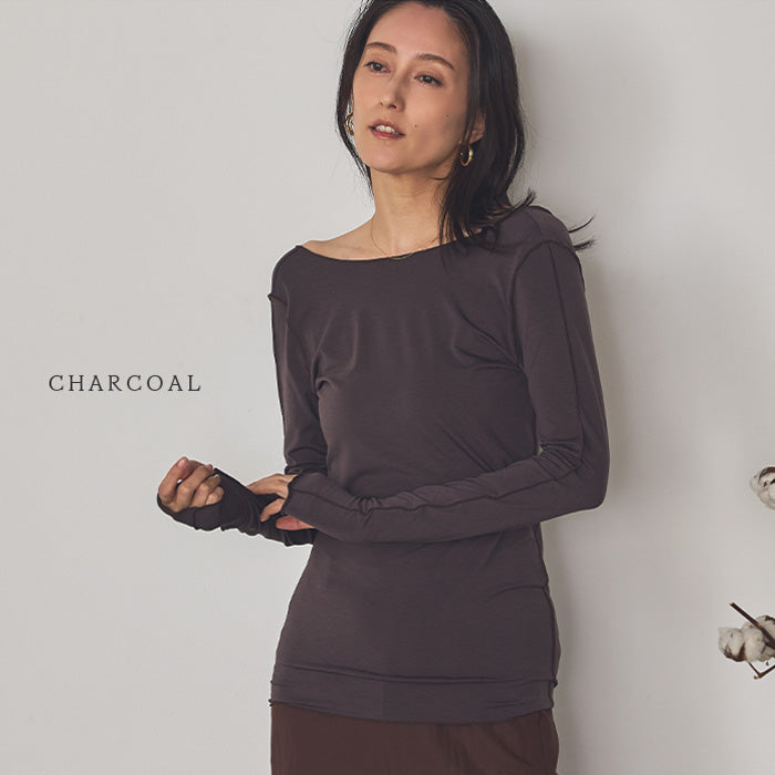 月影（つきかげ） バックオープン ロングスリーブトップス