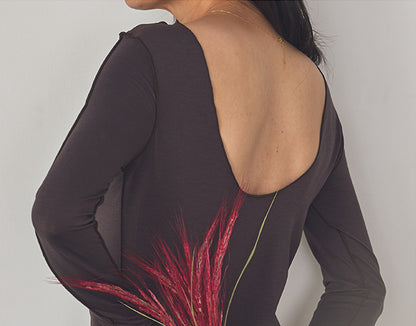 月影（つきかげ） バックオープン ロングスリーブトップス