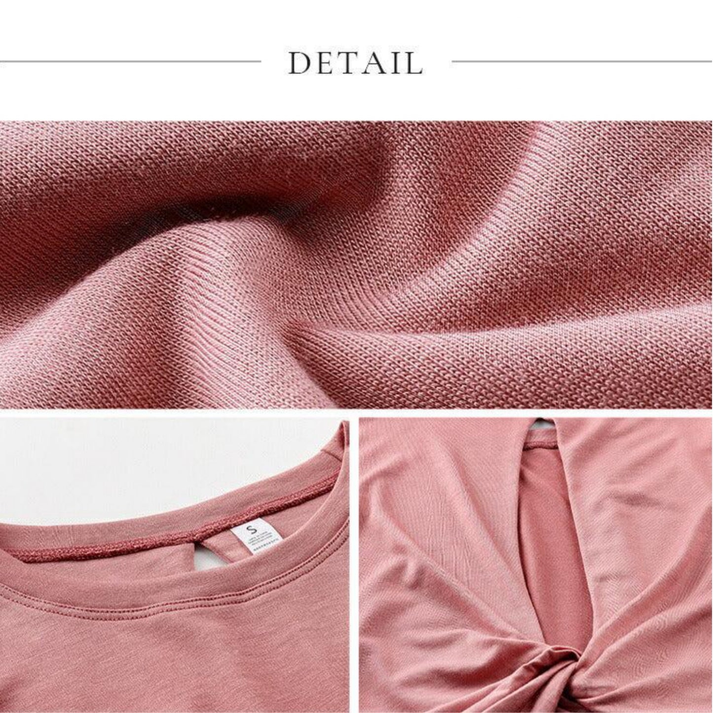 長袖ハーフ丈トップス t1007｜長袖｜Tシャツ｜無地｜シンプル｜ヨガ｜おしゃれ｜Lee.che (リーチェ) ｜LIFE TUNING DAYS（ライフチューニングデイズ）｜