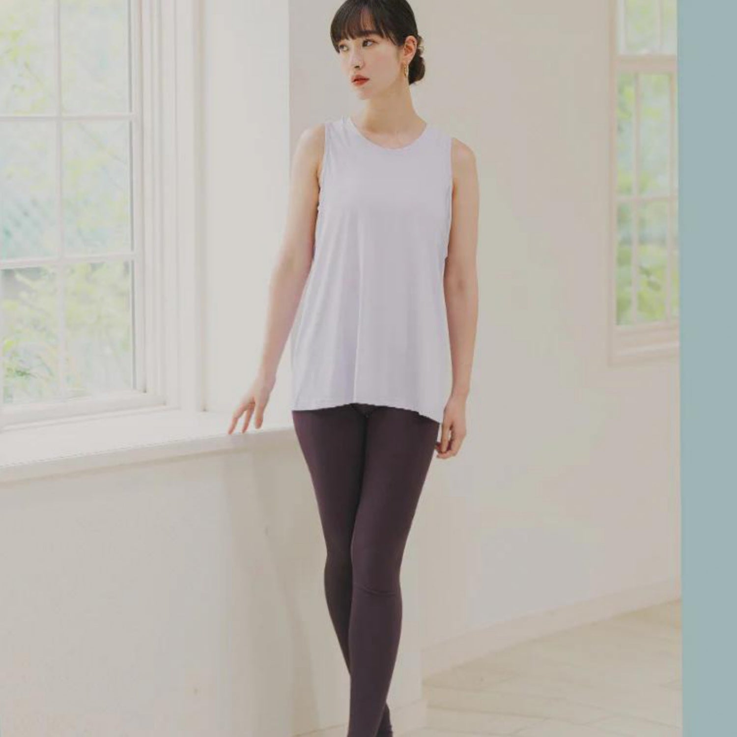 メッシュデザイントップスt040｜ノースリーブ｜メッシュ｜オーバーサイズ｜薄手｜タンクトップ｜ヨガ｜スポーツ｜おしゃれ｜Lee.che (リーチェ) ｜LIFE TUNING DAYS（ライフチューニングデイズ）｜