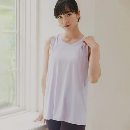 メッシュデザイントップスt040｜ノースリーブ｜メッシュ｜オーバーサイズ｜薄手｜タンクトップ｜ヨガ｜スポーツ｜おしゃれ｜Lee.che (リーチェ) ｜LIFE TUNING DAYS（ライフチューニングデイズ）｜