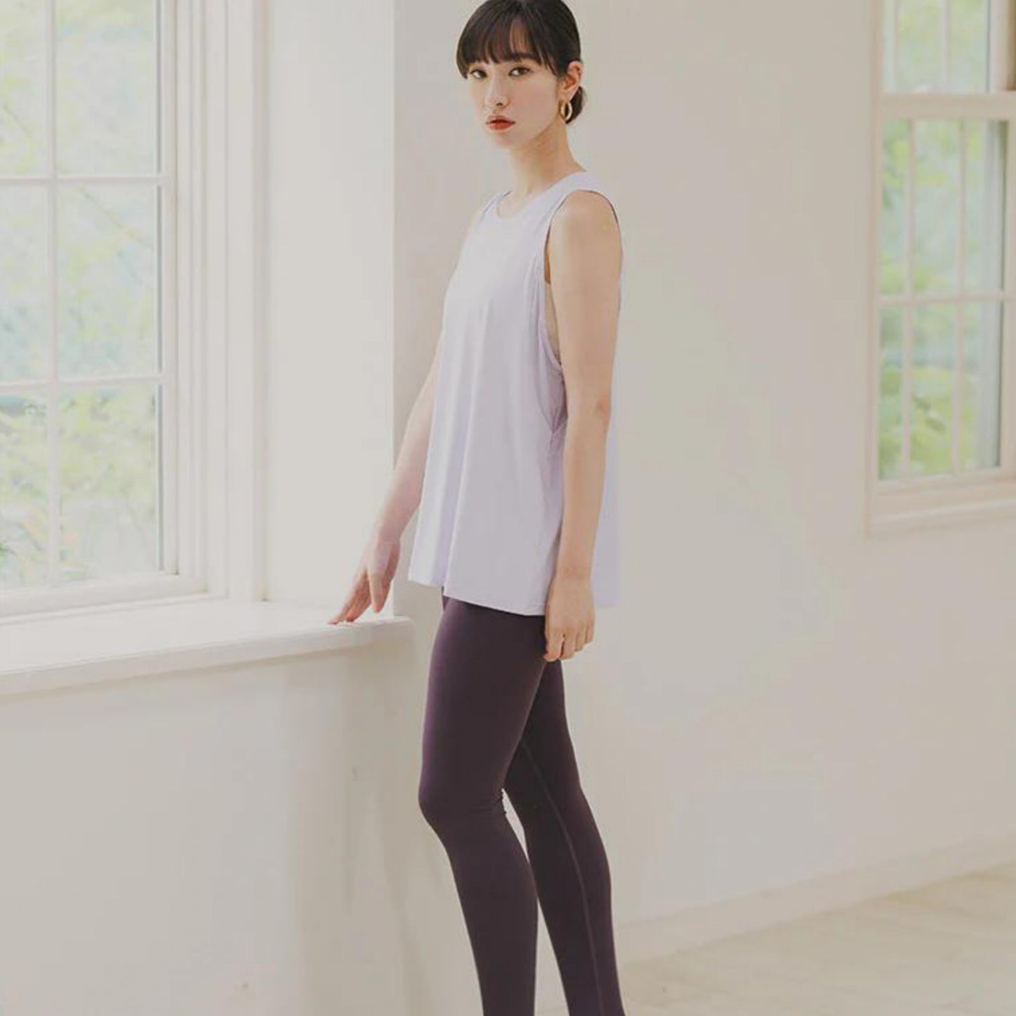 メッシュデザイントップスt040｜ノースリーブ｜メッシュ｜オーバーサイズ｜薄手｜タンクトップ｜ヨガ｜スポーツ｜おしゃれ｜Lee.che (リーチェ) ｜LIFE TUNING DAYS（ライフチューニングデイズ）｜