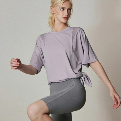 トップス t242｜ライトパープル｜スポーティー｜メッシュ｜シンプル｜無地｜2way｜ヨガ｜かわいい｜おしゃれ｜Lee.che (リーチェ) ｜LIFE TUNING DAYS（ライフチューニングデイズ）｜