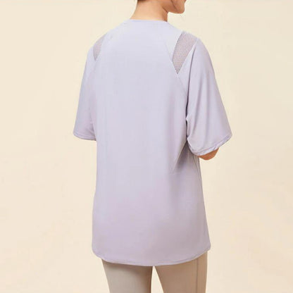 トップス t242｜ライトパープル｜スポーティー｜メッシュ｜シンプル｜無地｜2way｜ヨガ｜かわいい｜おしゃれ｜Lee.che (リーチェ) ｜LIFE TUNING DAYS（ライフチューニングデイズ）｜