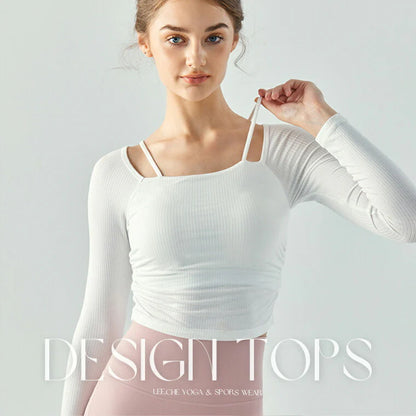 長袖カップ付きトップス t391