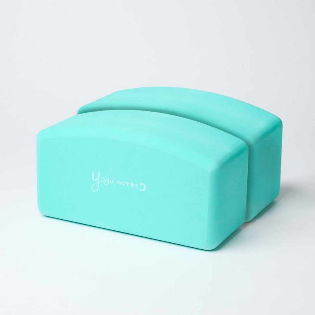 らくねるアーチヨガブロック 2個セット｜ミント｜ヨガ｜ピラティス｜シンプル｜アーチ形｜EVA｜yogaworks(ヨガワークス)｜LIFE TUNING DAYS（ライフチューニングデイズ）｜