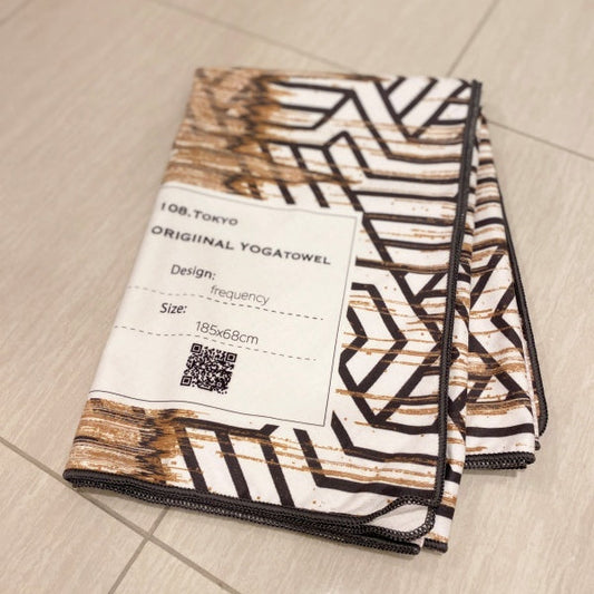 frequency｜ヨガタオル｜マイクロファイバー｜滑り止め｜乾燥機｜大きめ｜おしゃれ｜個性的｜108.tokyo（ワンオーエイト.トウキョウ ）｜LIFE TUNING DAYS（ライフチューニングデイズ）