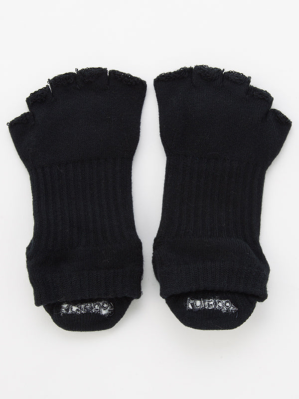 【knitido+】110062: Foot arch COLOR アンクル指無し（Support Type) 5本指ソックス